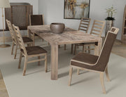 Balam White Dining Table leg detail