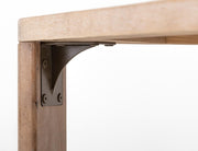 Balam White Dining Table wood grain detail