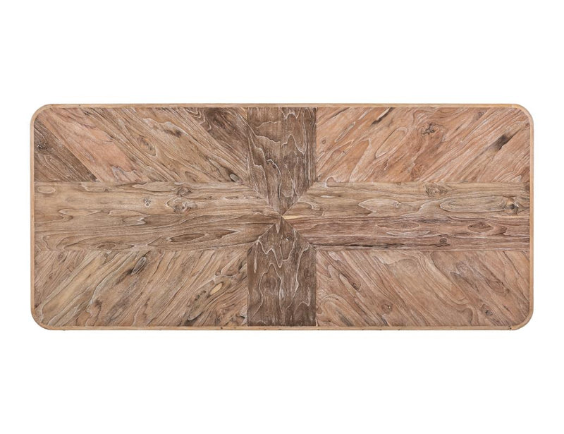 Balam White Dining Table top detail