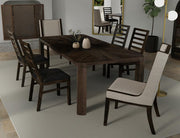 Balam Black Dining Table leg detail