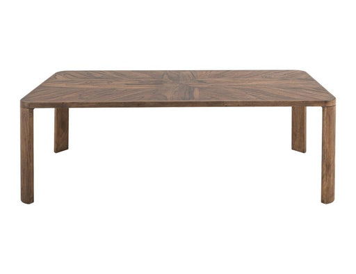 Balam Brown Dining Table angled view
