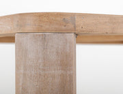Balam White Dining Table end view