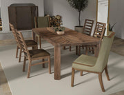 Balam Brown Dining Table leg detail