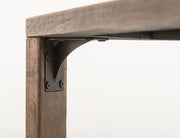 Balam Brown Dining Table wood grain detail