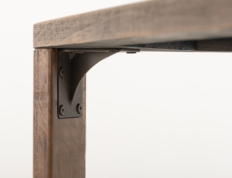 Balam Brown Dining Table wood grain detail