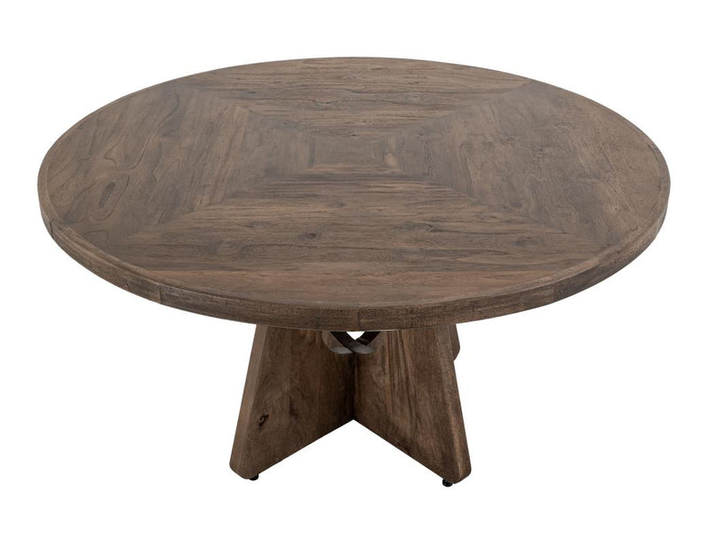 Natural Teca 55" Round Dining Table - Barewood