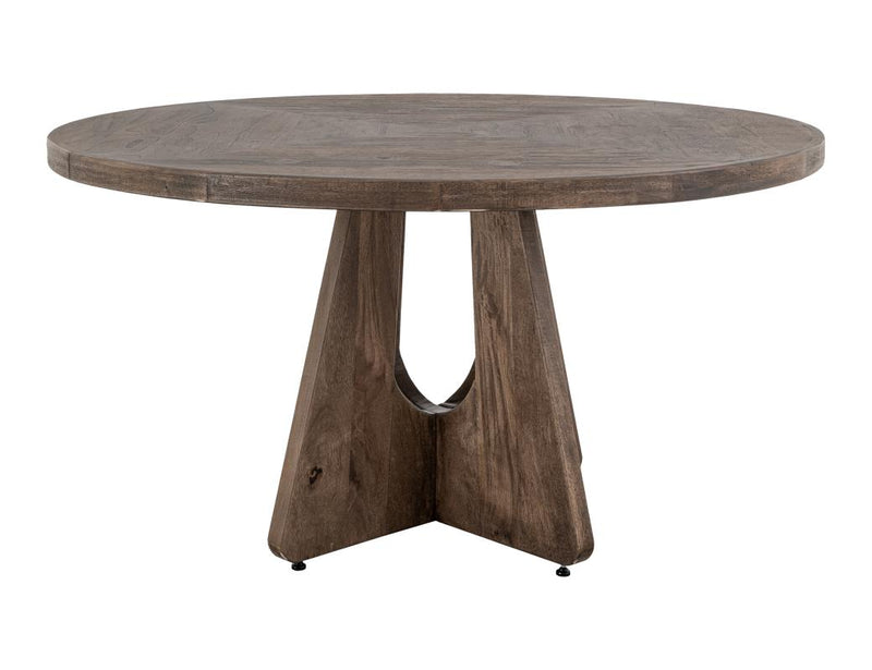 Natural Teca 55" Round Dining Table - Barewood