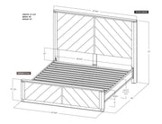 Balam Brown Bed, queen, room scene