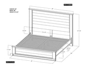 Natural Teca Bed dimensions - Barewood