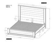 Natural Teca Bed dimensions - Barewood