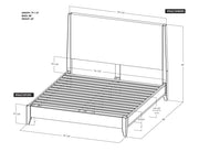 Parota Nova Bed - King dimension drawing