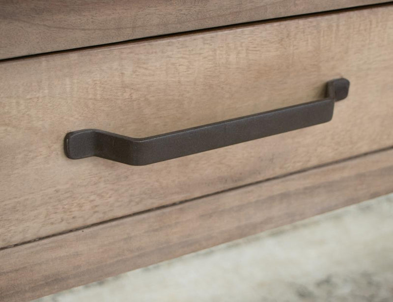 Natural Parota 4-Drawer Cocktail Table - detail