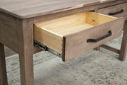 Natural Parota Sofa Table - drawer detail