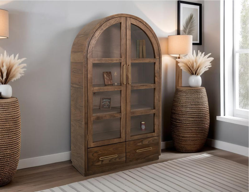 Balam Brown Cabinet interior