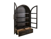 Balam Black Cabinet glass doors