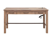 Natural Parota Desk - complete 3-drawer desk