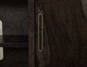 Balam Black 80" TV Stand - handle detail