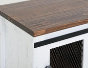 Pueblo White Sofa Table styled
