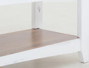 Pueblo White Sofa Table detail