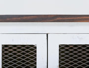 Pueblo White End Table styled