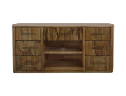 Balam Brown 7-drawer console