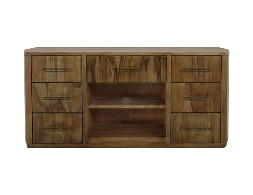 Balam Brown 7-drawer console