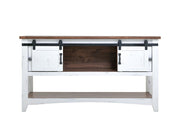 Pueblo White Sofa Table detail