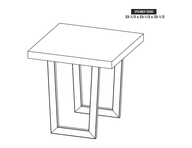 Raramuri End Table dimension drawing