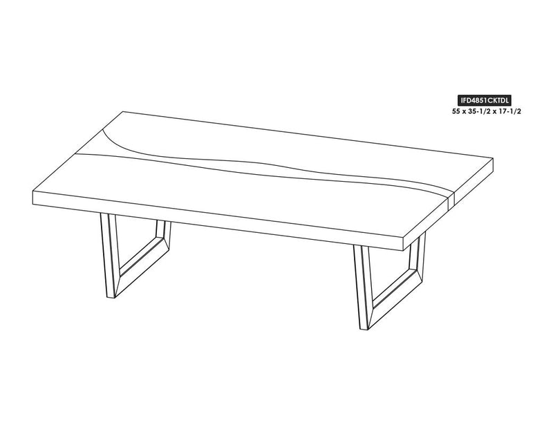 Raramuri Cocktail Table Deluxe dimension drawing