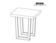 Raramuri Chairside Table dimension drawing