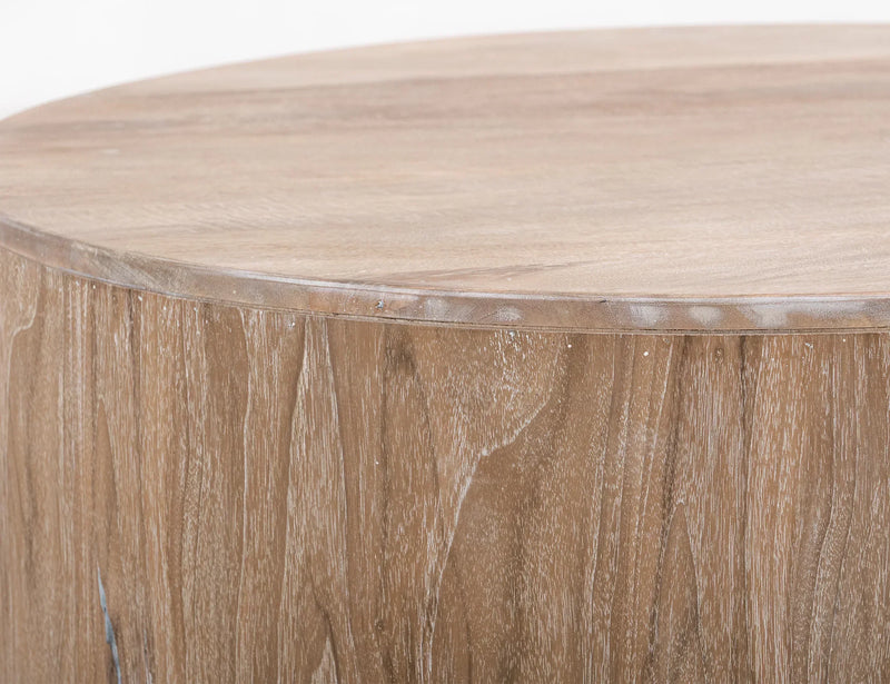 Balam White End Table