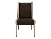 Balam White Upholstered Dining Chair angle
