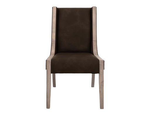 Balam White Upholstered Dining Chair angle