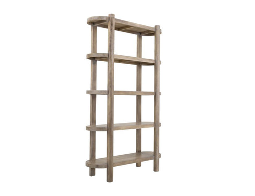 Balam White Bookcase angled view
