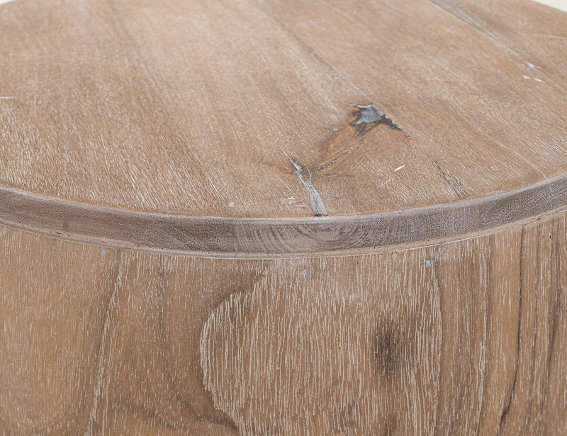 Balam White End Table