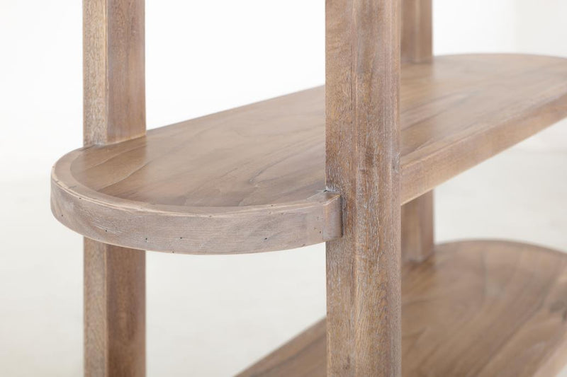 Balam White Bookcase leg detail