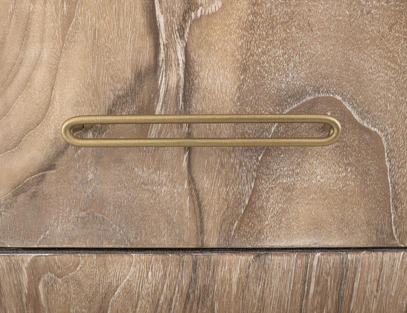 Balam White Nightstand drawer detail