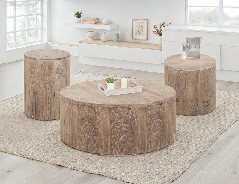 Balam White End Table