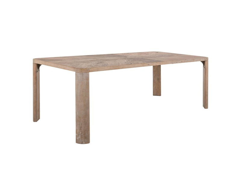 Balam White Dining Table, 86-inch rectangular, solid mango
