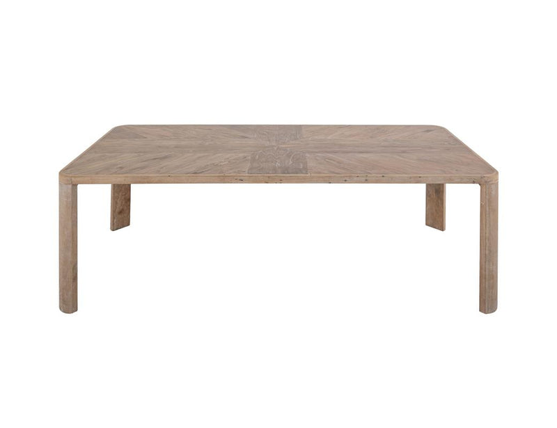 Balam White Dining Table angled view