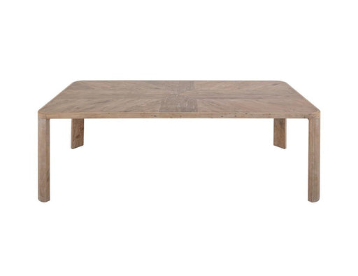 Balam White Dining Table angled view