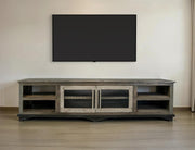 Loft Brown 93" TV Stand - room scene