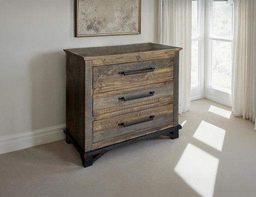 Loft Brown 3-Drawer Chest - alternate view