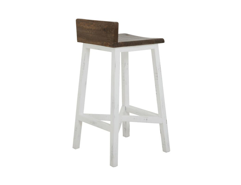 Pueblo White Stool 30 inch detail