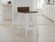 Pueblo White Stool detail