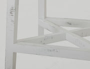 Pueblo White Stool styled