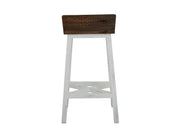 Pueblo White Stool detail