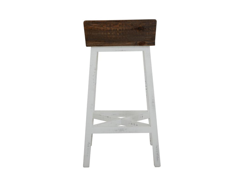 Pueblo White Stool detail