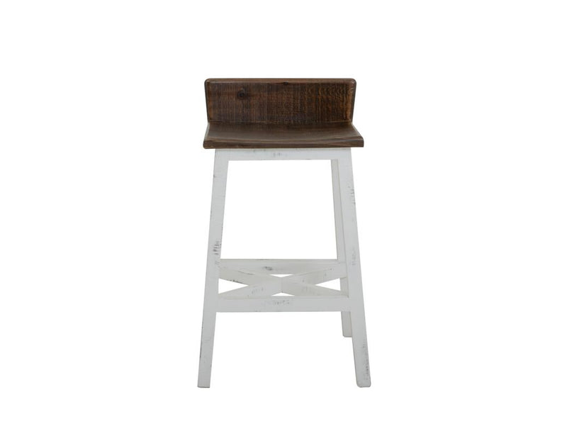 Pueblo White Stool detail
