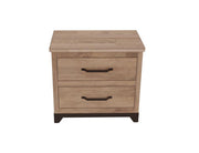 Natural Parota Nightstand - angle view